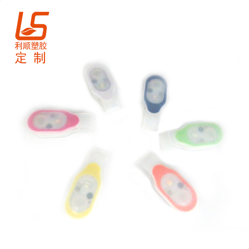 定制硅膠LED背包夾子燈 LED磁吸硅膠夾子燈硅膠磁鐵夾子燈 (3)