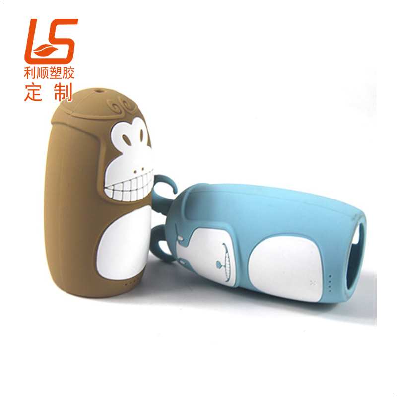 定制移動(dòng)電源立體公仔硅膠保護(hù)套 充電寶硅膠套