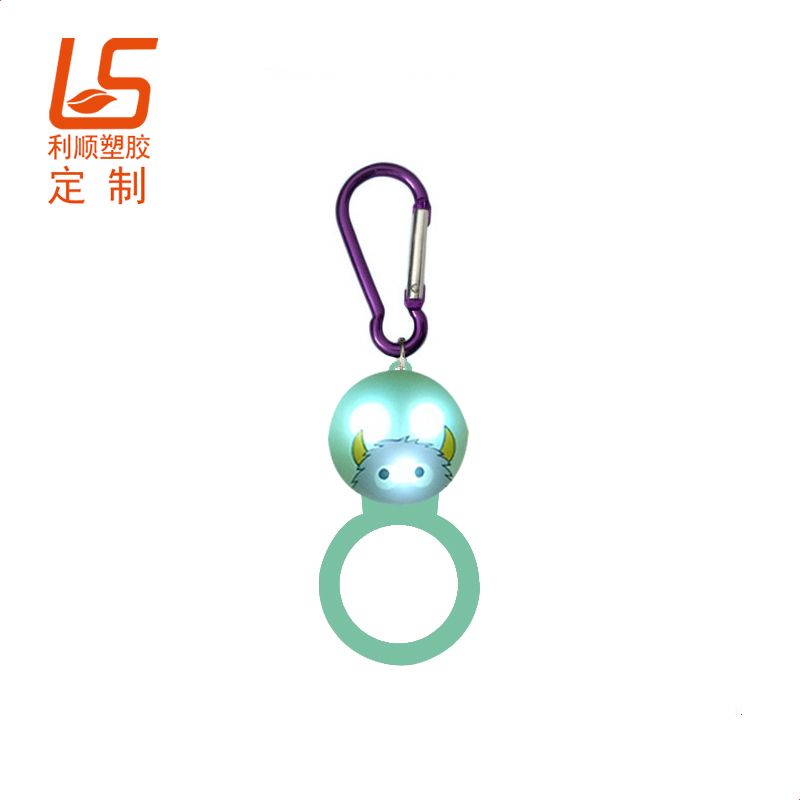 定制硅膠LED發(fā)光水瓶登山扣發(fā)光水瓶扣 (4)