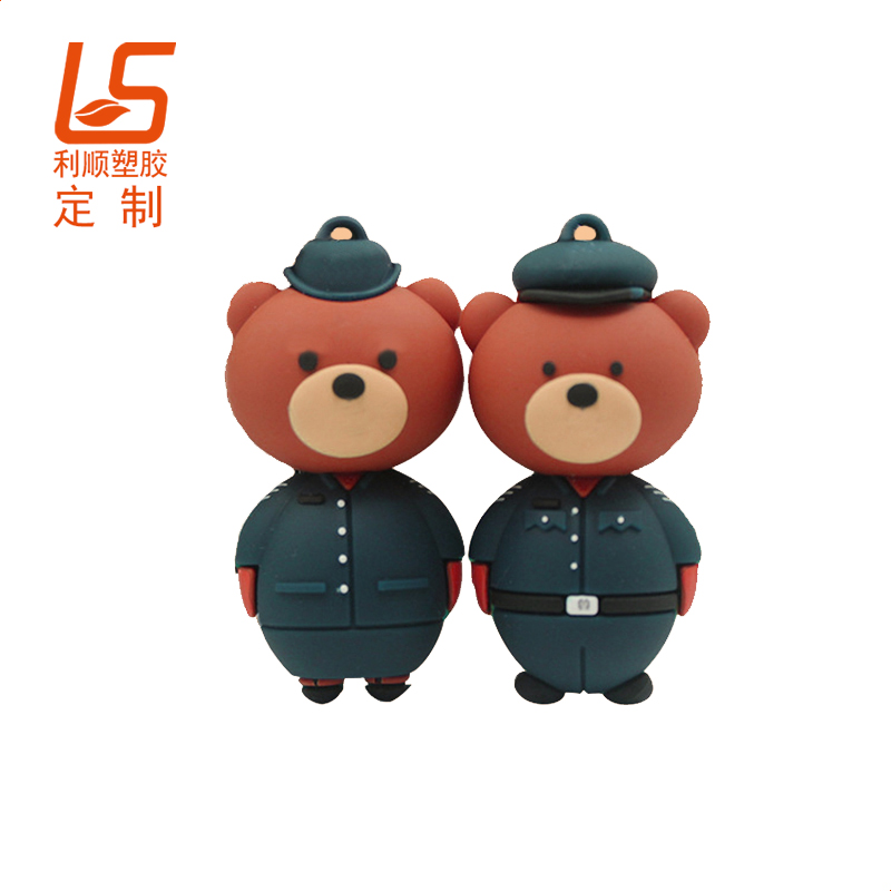 卡通pvc軟膠立體公仔掛件_滴膠公仔掛飾